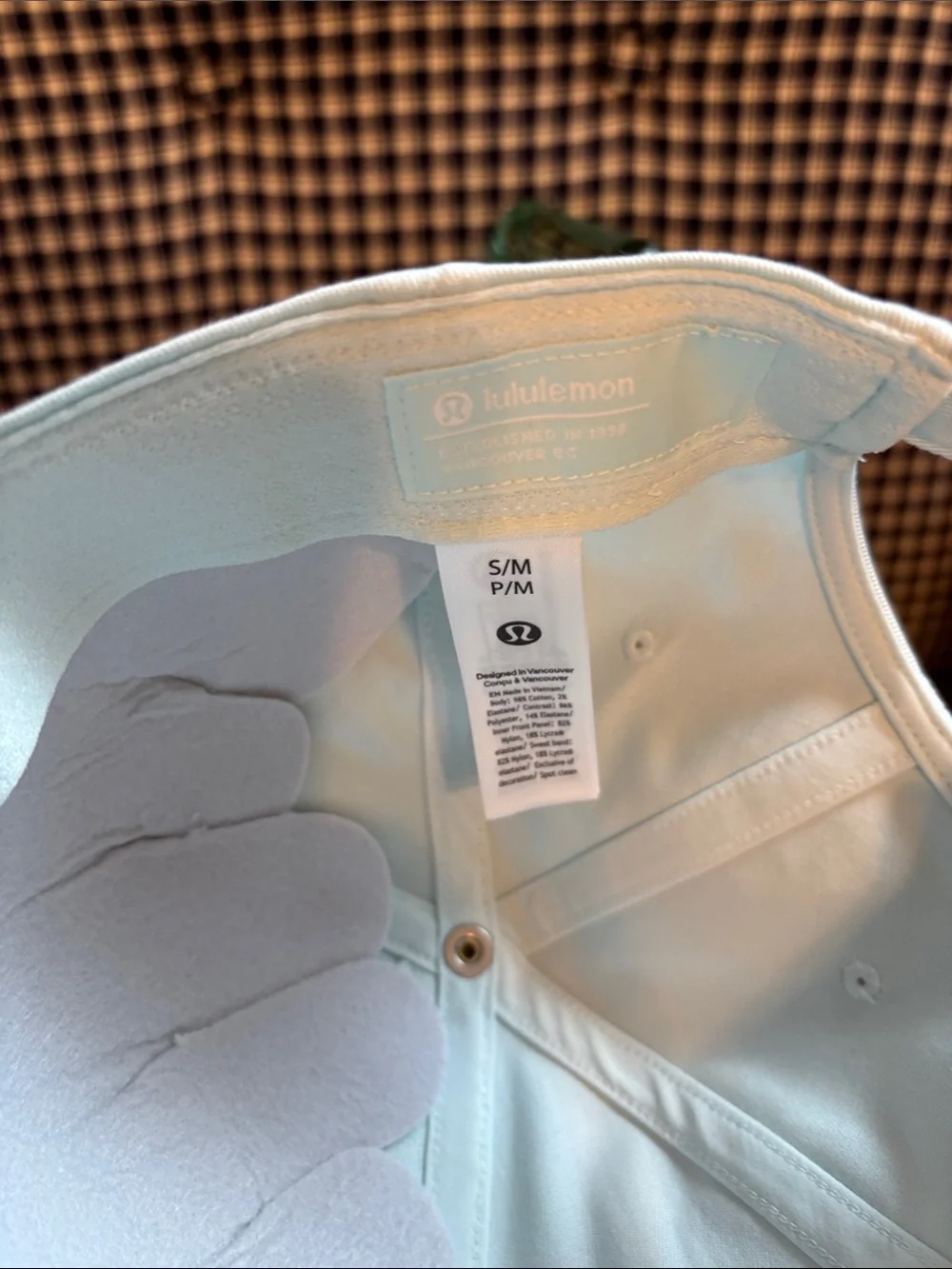 lululemon athletica Light Blue Baseball Cap with Embroidered Logo